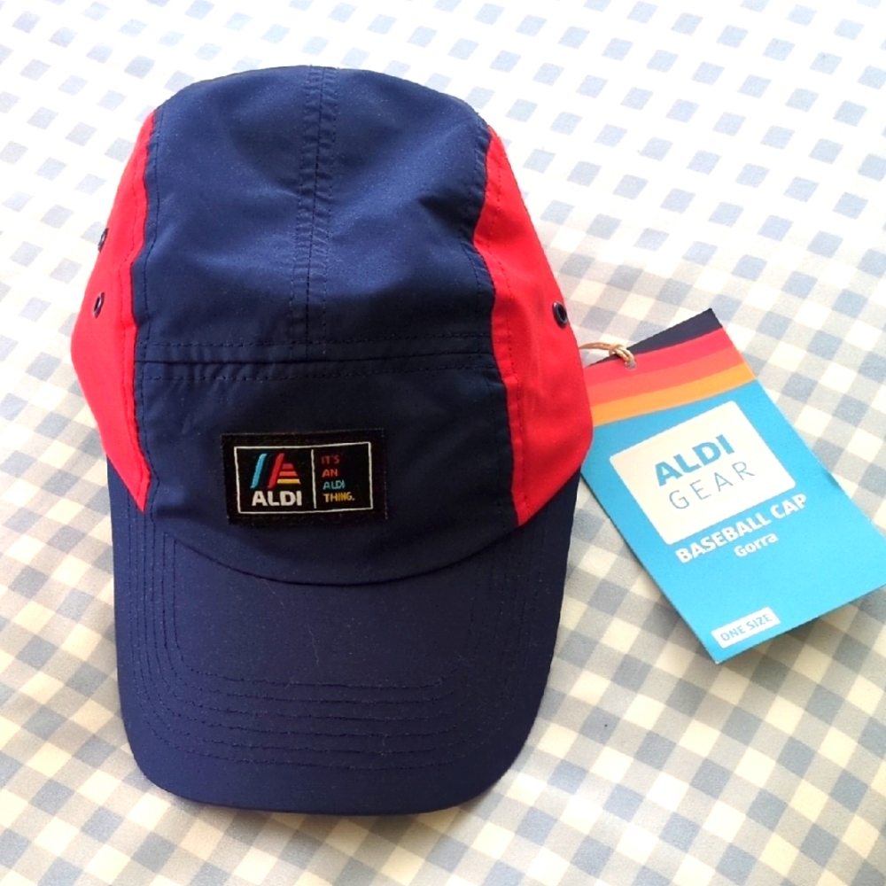 Aldi Blue And Red Baseball Hat
